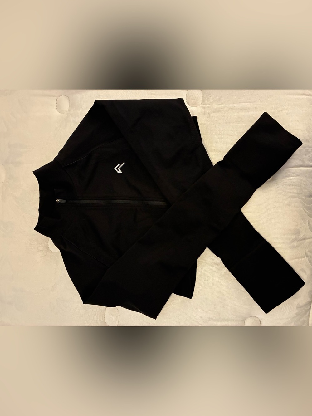 Oner Active Black Kids Zip-Up Jacket and Leggings Set